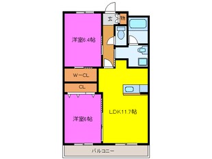 コルベーユの物件間取画像